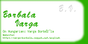 borbala varga business card